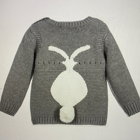 Stella McCartney Other - Stella McCartney baby grey knitted bunny sweater